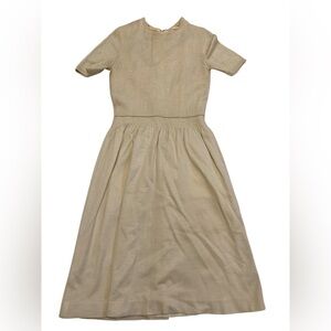 Vintage Ports International Ciao for Ports Knit Dress Cream Size 12